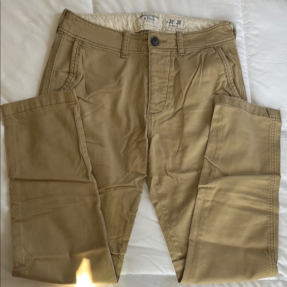 Abercrombie & Fitch Men's Tan Pants - Picture 1 of 4